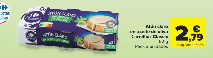 carrefour - Atún Claro En Aceite De Oliva Classic