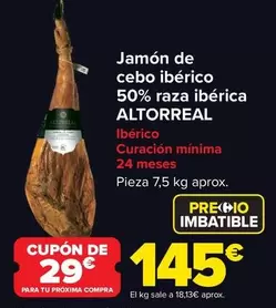 Altorreal - Jamón De Cebo Ibérico 50% Raza Ibérica