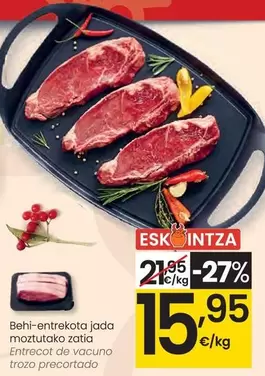 Entrecot De Vacuno Trozo Decortado