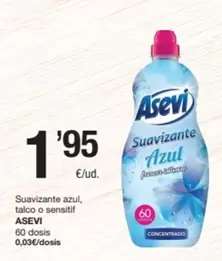 Asevi - Suavizante Azul, Talco O Sensitif