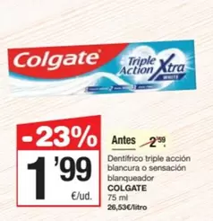 Colgate - Dentifrico Triple Accion Blancuura O Sensacion Blanqueador
