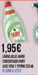 Fairy - Lavavajillas Mano Concentrado Aloe Vera Y Pepino