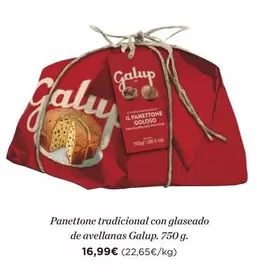 Panettone Tradicional Con Glaseado De Avellanas