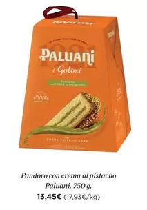 Pandoro Con Crema Al Pistacho