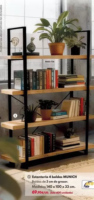 Estantería 4 Baldas Munich