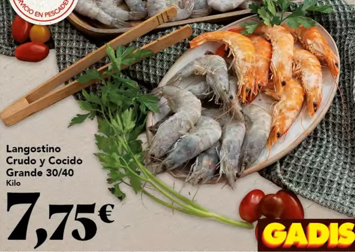 Langostino Crudo Grande 30/40