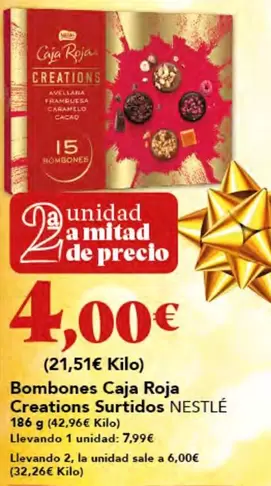 Nestlé - Bombones Caja Roja Creations Surtidos