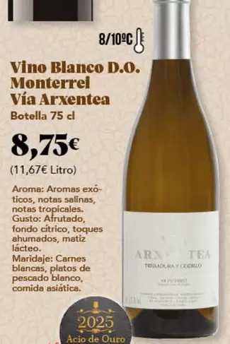 Blanco - Vino  D.o. Monterrel