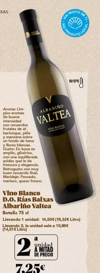 Blanco - Vino  D.o. Rias Baixas Albariño