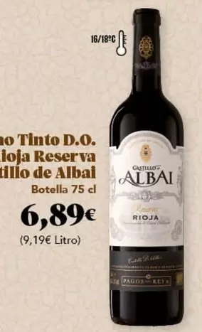 Castillo - Vino Tinto D.o. Rioja Reserva Albal
