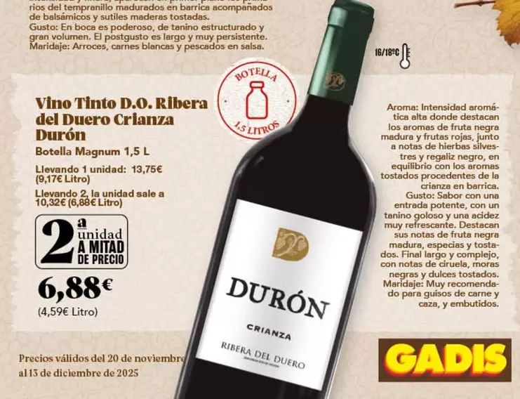 Durón - Vino Tinto D.o. Ribera Del Duero