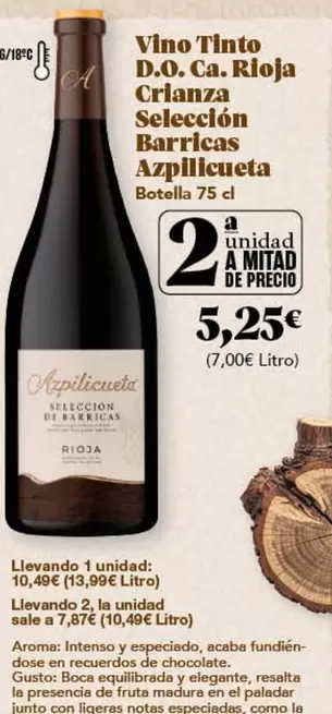 Viña Vilano - Vino Tinto D.o.ca. Rioja Crianza Seleccion Barricas Azpilicueta