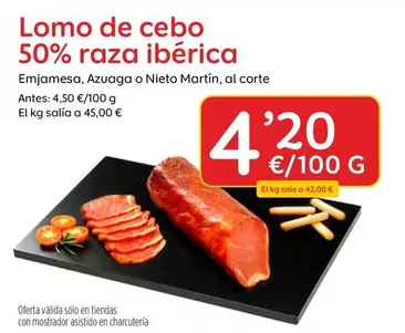 Emjamesa - Lomo De Cebo 50% Raza Iberica