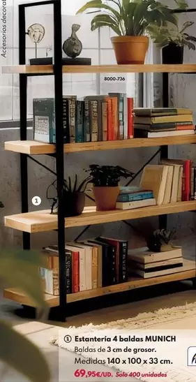 Estantería 4 Baldas Munich