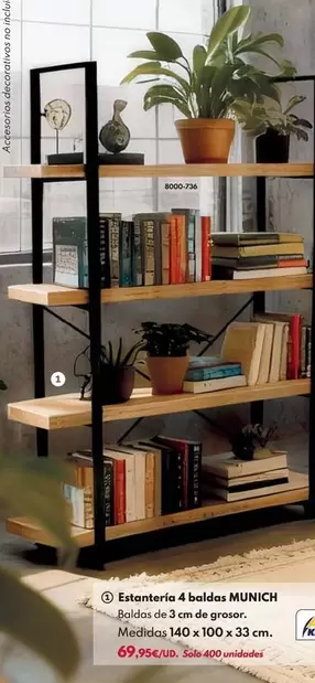 Estantería 4 Baldas Munich
