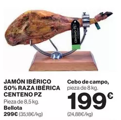 Bellota - Jamón Ibérico 50% Raza Ibérica
