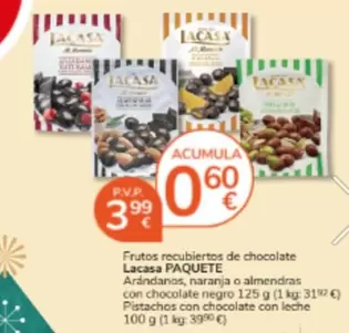 Lacasa - Frutos Recubiertos De Chocolate
