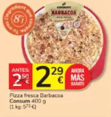 Consum - Pizza Fresca Barbacoa