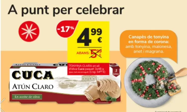 Cuca - Tonyina Clara En Oli D'oliva