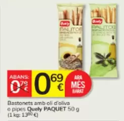 OLI - Bastonets Amb Oli D'oliva O Pipes