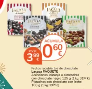 Lacasa - Frutos Recubiertos De Chocolate