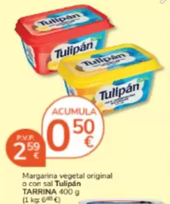 Tulipán - Margarina Vegetal Original O Con Sal
