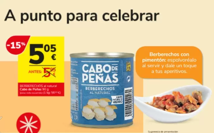 Cabo de Peñas - Berberechos Con Pimentor