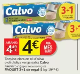 Calvo - Tonyina Clara En Oli D'oliva O Oli D'oliva Verge Extra