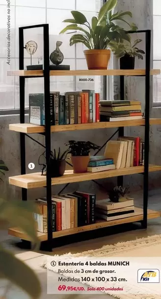 Estantería 4 Baldas Munich