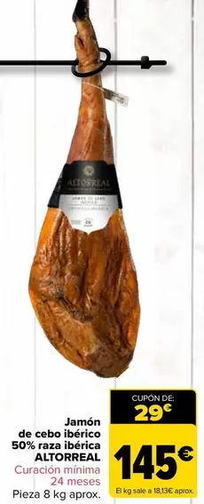 Altorreal - Jamon De Cebo Iberico 50% Raza Iberica 