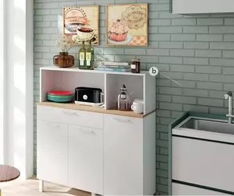 Mueble Auxiliar Kira 3 Puertas + 1 Cajon