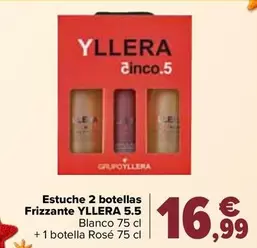 Yllera - Estuche 2 Botellas  Frizzante 55  Blanco 75 Cl + 1 Botella Rose 75 Cl