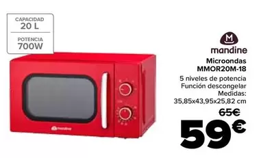 Mandine - Microondas MMOR20M-18