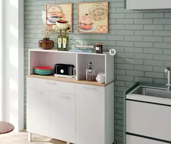 Mueble Auxiliar Kira 3 Puertas + 1 Cajon