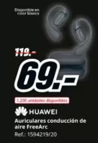Huawei - Auriculares Conduccion De Aire Freearc