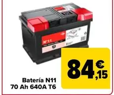 Batería N1170 Ah 640A T6