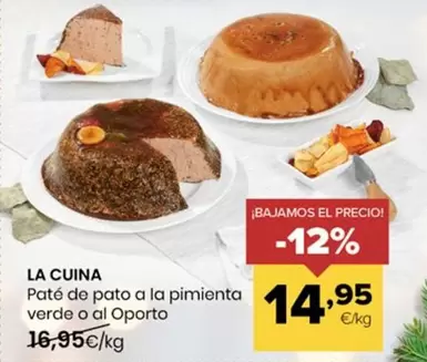 La Cuina - Paté De Pato A La Pimienta Verde O Al Oporto