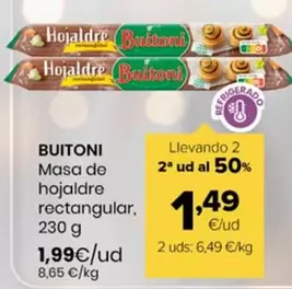 Buitoni - Masa De Hojaldre Rectangular