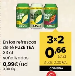Fuze Tea - En Los Refrescos De Te 33 Cl Senalizados