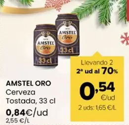 Amstel - Oro Cerveza Tostada