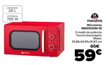 Mandine - Microondas MMOR20M-18