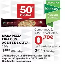 El Corte Inglés - Masa Pizza Fina Con Aceite De Oliva