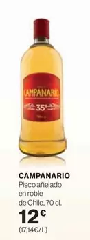 Campanal - Pistoc Añejado En Roble De Chile