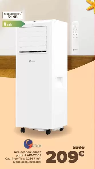 Artrom - Aire Acondicionado Portatil APACT-09