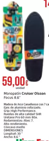 grip - Monpostin Cruiser Oisson Focus 8,6"
