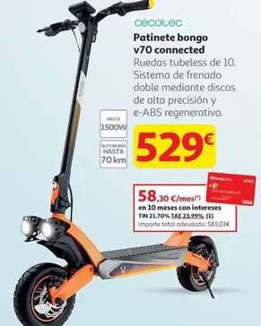 cecotec - Patinete Bongo V70 Connected