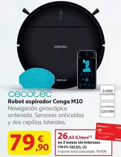 cecotec - Robot Aspirador Conga M10
