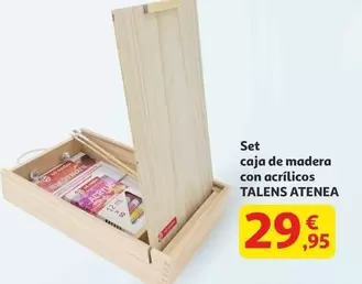 Palette - Set Caja De Madera Con Acrílicos