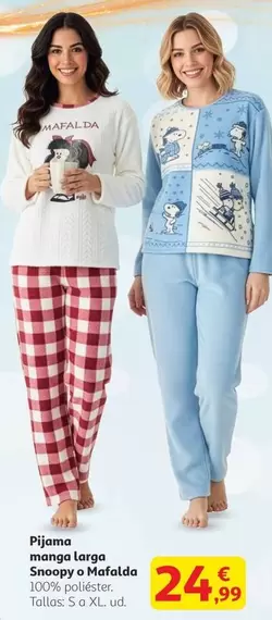 snoopy - Pijama Manga Larga Smoppy