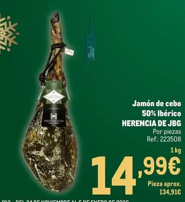 Jamón De Cebo 50% Ibérico
